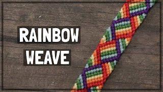 Rainbow Weave Friendship Bracelet Tutorial