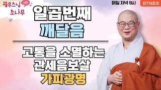 일곱번째 깨달음ㅣ고통을 소멸하는관세음보살 가피광명ㅣ광우스님의 소나무 2편 모아보기