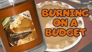 Mainstays Pumpkin Spice | Burning on a Budget | Under $5 Candle