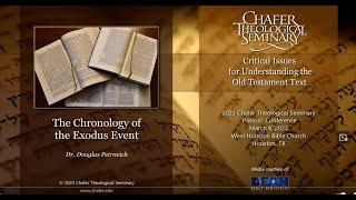 The Exodus Chronology featuring Dr. Douglas Petrovich