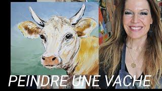 PEINDRE UNE VACHE AU COUTEAU par Nelly LESTRADE