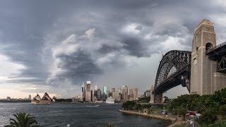 Timelapse of a storm over Sydney