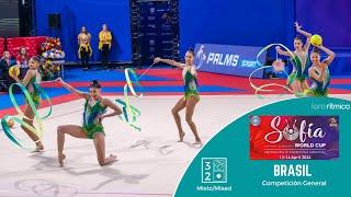 Brasil 3 Cintas 2 Pelotas/3 Ribbons 2 Balls - FIG World Cup Sofia 2024