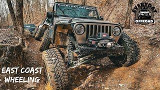 HUGE Group Of Jeeps | East Coast Creek Bed Wheeling Gets SLOPPY!