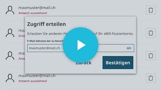 eBill – Sharing Funktion einrichten