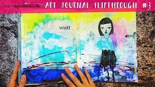 ART JOURNAL FLIPTHROUGH - strathmore  mixed media journal 2015-2018