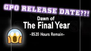 [GPO] Update 5 release date CONFIRMED?!?!