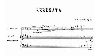 Ferruccio Busoni - Serenata for cello and piano Op. 34 (audio + sheet music)