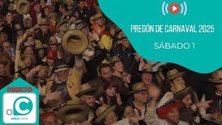 PREGÓN DEL CARNAVAL DE CÁDIZ 2025 