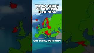 European Countries with MORE than 10 MILLION People. #history #geography #europe