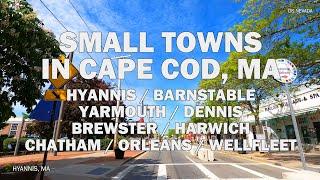 Small Towns in Cape Cod, MA - Scenic Drive 4K