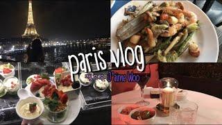 Paris vlog 프랑스 파리에서 에펠뷰레스토랑. 해산물뷔페 디저트