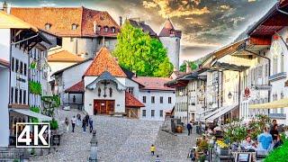 Switzerland, GruyèresCheese, chocolate, and beautiful cobblestoned streets