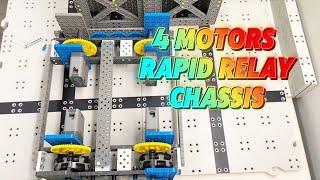 VIQRC Rapid Relay New Chassis Design: 4 motors, 5:2 gear ratio