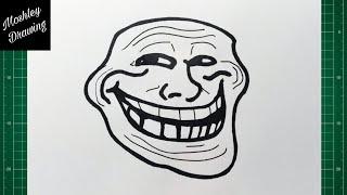 How to Draw Troll Face Easy Step by Step