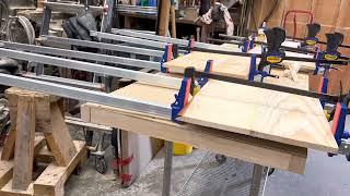 Timber Framing - transforming the timber frame shop to make / replicate kitchen cabinets