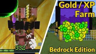 Quick and Easy Gold XP Farm for Bedrock Edition 1.20 | Minecraft Farm Tutorial
