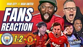 MANCHESTER FANS REACTION TO MAN CITY 1-2 MAN UNITED | FA CUP FINAL | FAN REACTIONS FOOTBALL CLUB