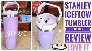 NEW! Stanley IceFlow Tumbler Leak-proof Flip Straw Lavender Review