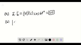 SSM A vector of magnitude 10 units and another vector of magnitude 6 0 units differ in directions by