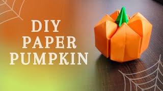 Halloween Paper Pumpkin |  DIY Paper Pumpkin  | How to Make Paper Pumpkin | Halloween Crafts