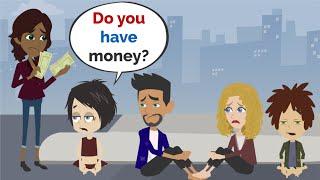 Lisa's whole family is HOMELESS ... | Basic English conversation | Learn English | Like English