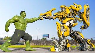 Transformers: The Last Knight #2024 - Bumblebee vs Hulk Best Scenes | VFX Comosix [HD]