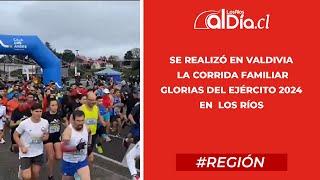 Se realizó en Valdivia la Corrida Familiar Glorias del Ejército 2024 en  Los Ríos