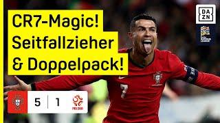 Große Ronaldo-Show und Fernandes-Traumhütte: Portugal - Polen | Nations League | DAZN Highlights