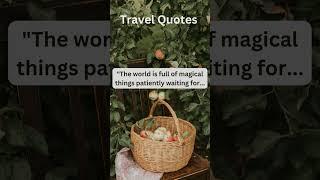 Travel Quotes! Do you agree? Let me know in the comments :) #shorts