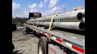 Flatbed Trucking 101 Securing pipe