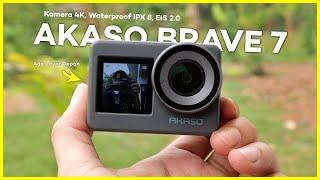 ACTION CAM BAGUS, Kamera Bening Video Smooth BUAT VLOGGER & OUTDOOR | Review AKASO Brave 7