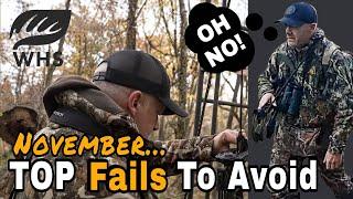 November Deer Hunting Fails To Avoid