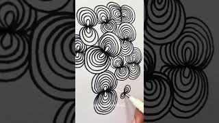 Easy doodle idea with the number 8!  #mindfulart #stressrelief #drawing #howtodraw