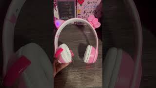 Hello Kitty Headphone #pinkaesthetics #hellokittycollection #unboxing #haul #hellokitty #cute #mood