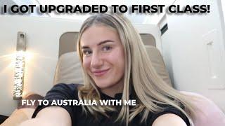 TRAVEL WITH ME TO AUSTRALIA | I GOT UPGRADED | Victoria Whitehouse