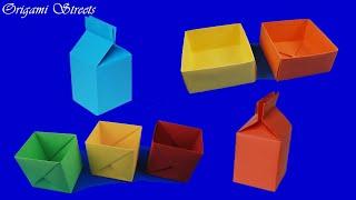 How to make a box out of paper. Origami box