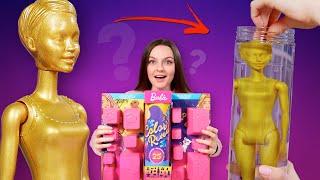 ПЯТНА НА ОДЕЖДЕ 25 сюрпризов Barbie Color Reveal Latina