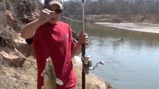 How to read a river and catch catfish from the bank!