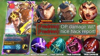 LAPU-LAPU NEW TRUE DAMAGE ONE SHOT BUILD 2024 TO BEAT META HERO (BEST BUILD)