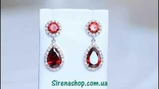 Sirenashop.com.ua: Бижутерия (серьги Мара) с кристаллами Swarovski