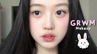 Teenage Makeup Routine | GRWM (High school makeup) vlog by -金今