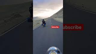 ️Hanle to upshi ️highway Cloudy  Wather  Group ️Bike Ride