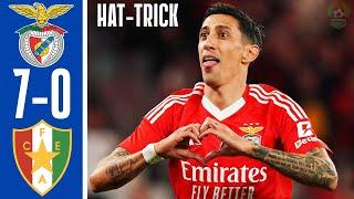 Benfica vs Еstrеlа 7-0 - All Goals & Highlights - Di Maria Hattrick !!