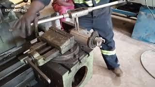 How to use tap to cut internal tread on a hydraulic pump