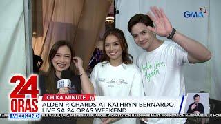 Alden Richards at Kathryn Bernardo, live sa 24 Oras Weekend | 24 Oras Weekend