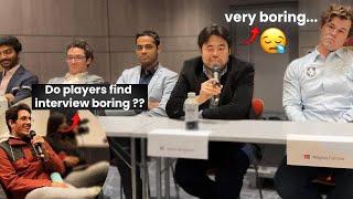 Do top players find press conference boring ??  Ft. Hikaru Nakamura 