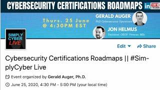 Cybersecurity Certifications Roadmap