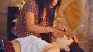 Nelly's ASMR relaxation massage with soft whispering & henna art will help you relax 