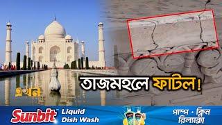 ছাদ থেকে চুইয়ে পড়ছে পানি, দেয়ালে আগাছা, বেহাল দশা তাজমহলের! | Taj Mahal Crack | Ekhon TV